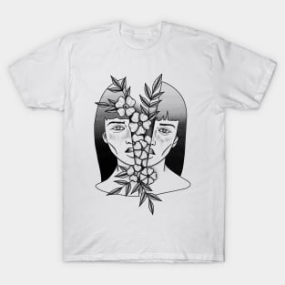 Pretty flowers pretty girl T-Shirt